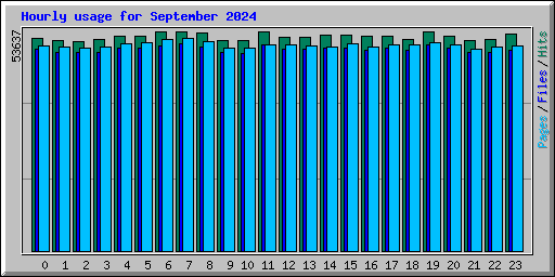 Hourly usage for September 2024