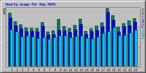 Hourly usage for May 2025
